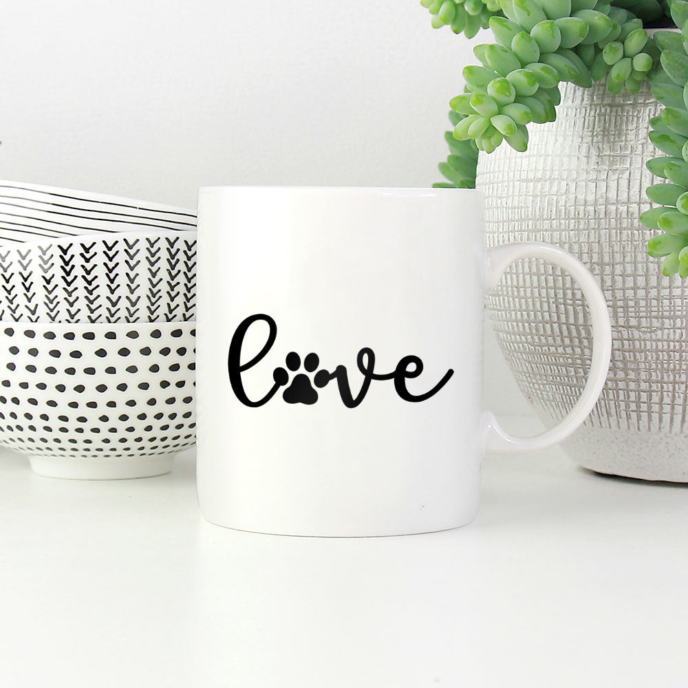 Love Paw Mugs at $13.95 found at Personalizedpetlovergifts