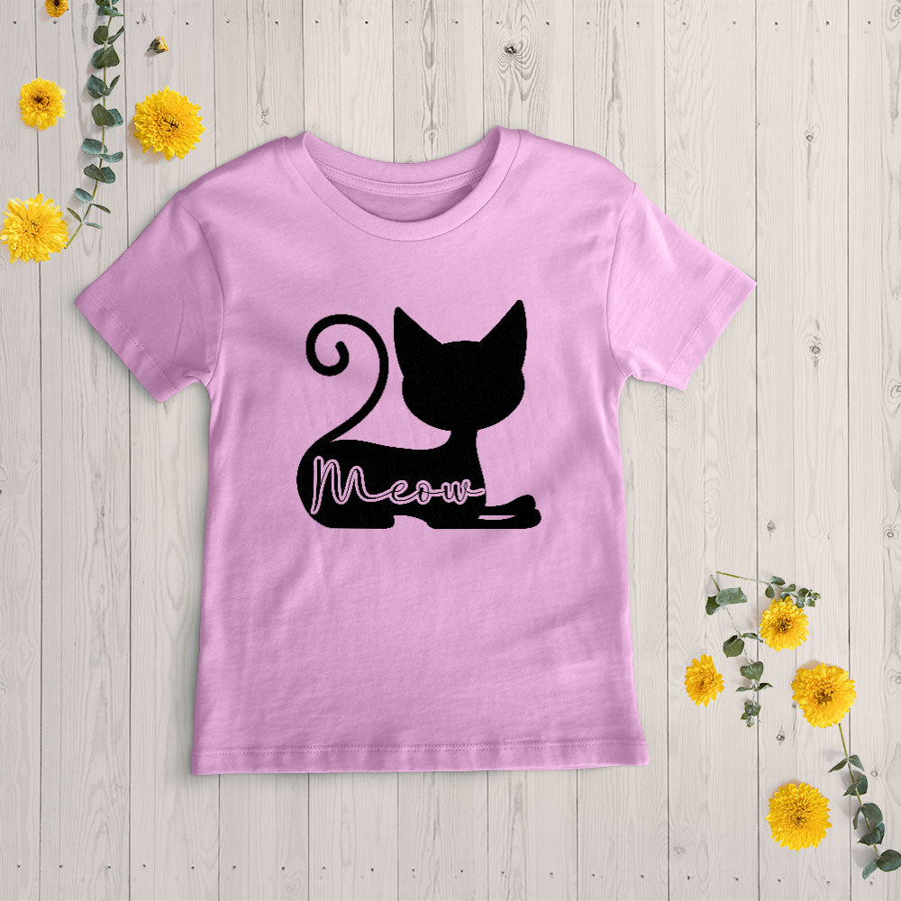 Meow In a Cat Silhouette Unisex T-Shirt at $22.95 found at Personalizedpetlovergifts