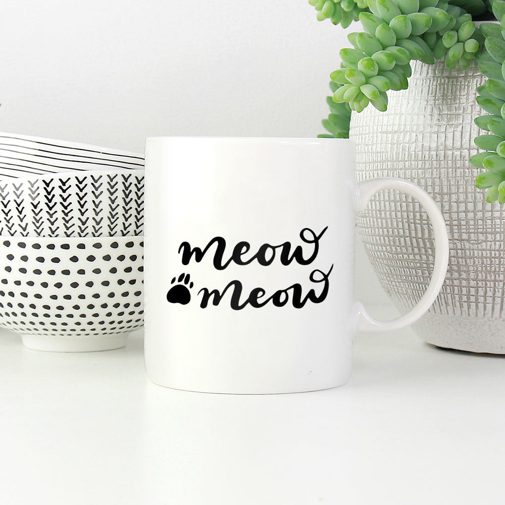 Meow Meow Meow Coffee Mug at $13.95 found at Personalizedpetlovergifts