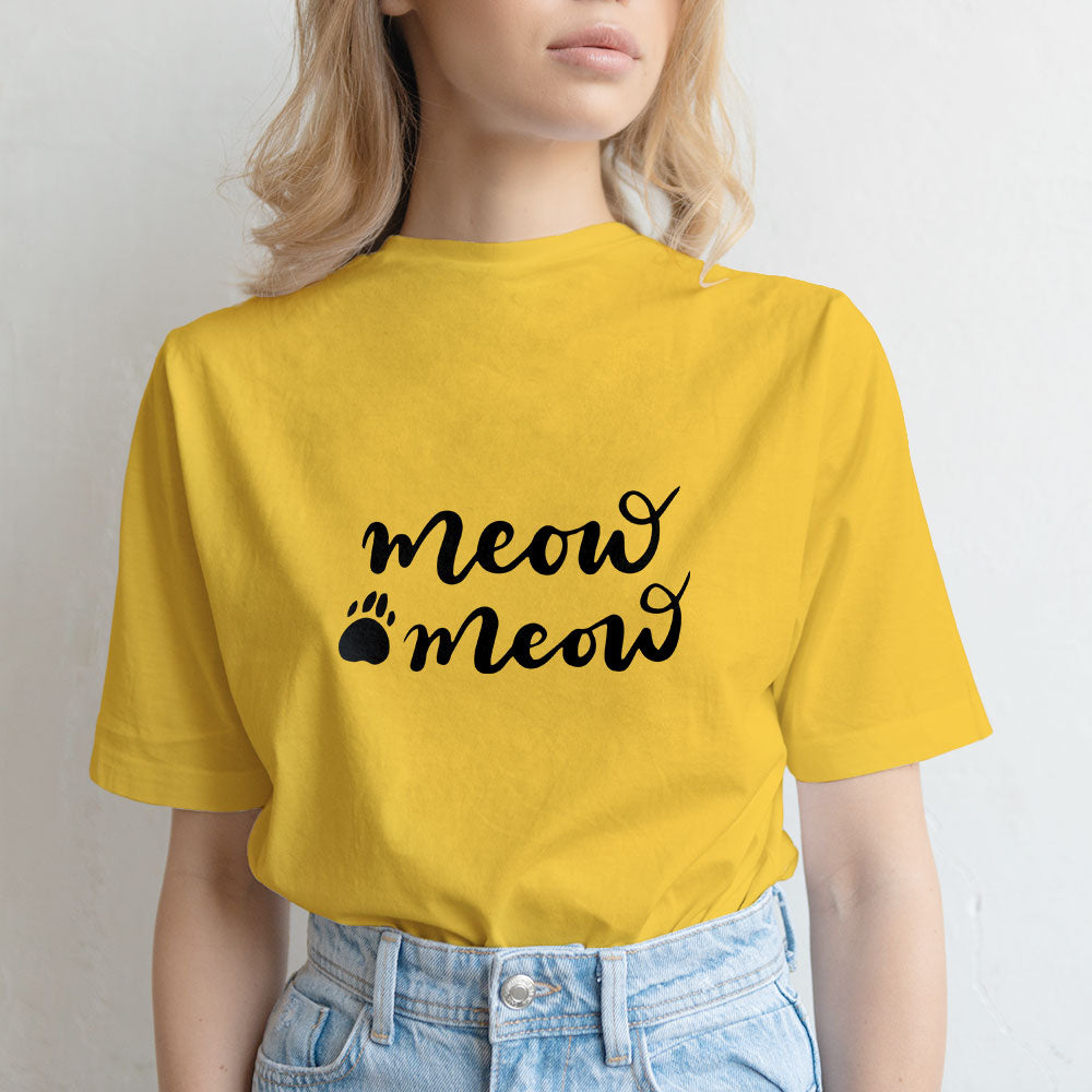 Meow Meow Meow Unisex T-Shirt at $22.95 found at Personalizedpetlovergifts