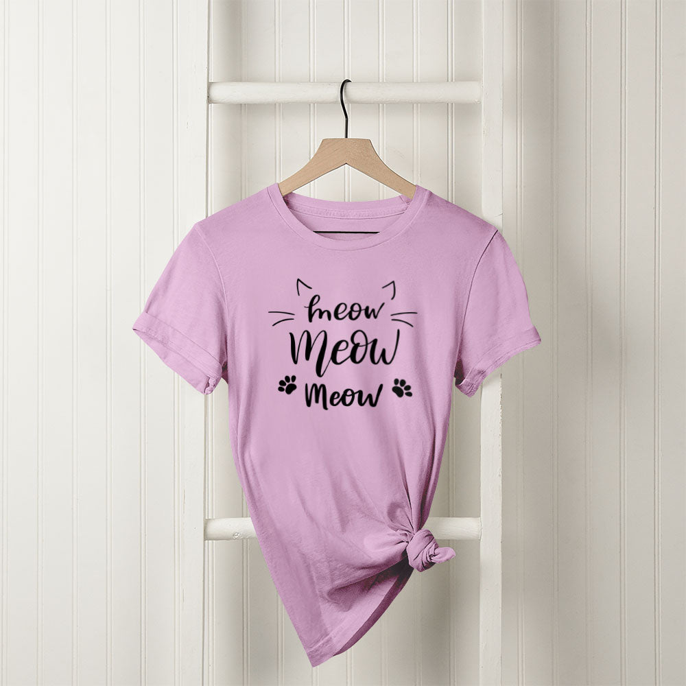 Meow Meow Unisex T-Shirt at $22.95 found at Personalizedpetlovergifts