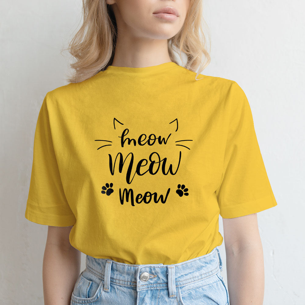 Meow Meow Unisex T-Shirt at $22.95 found at Personalizedpetlovergifts