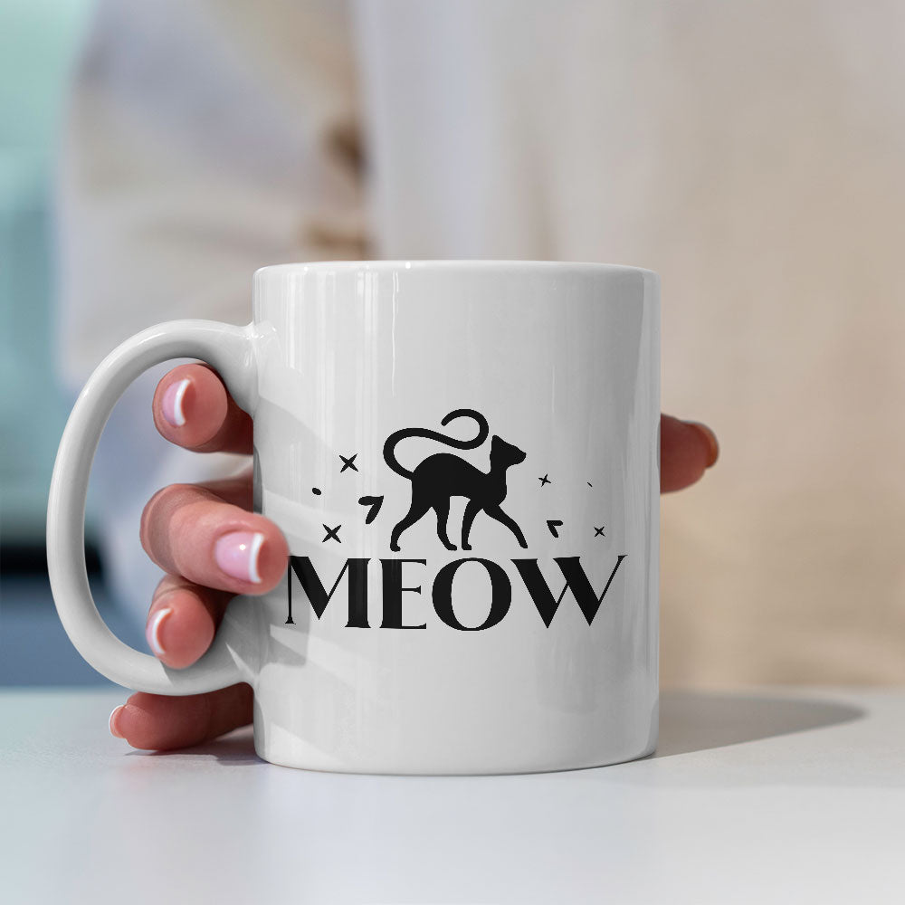 Meow With Cat Coffee Mug at $13.95 found at Personalizedpetlovergifts