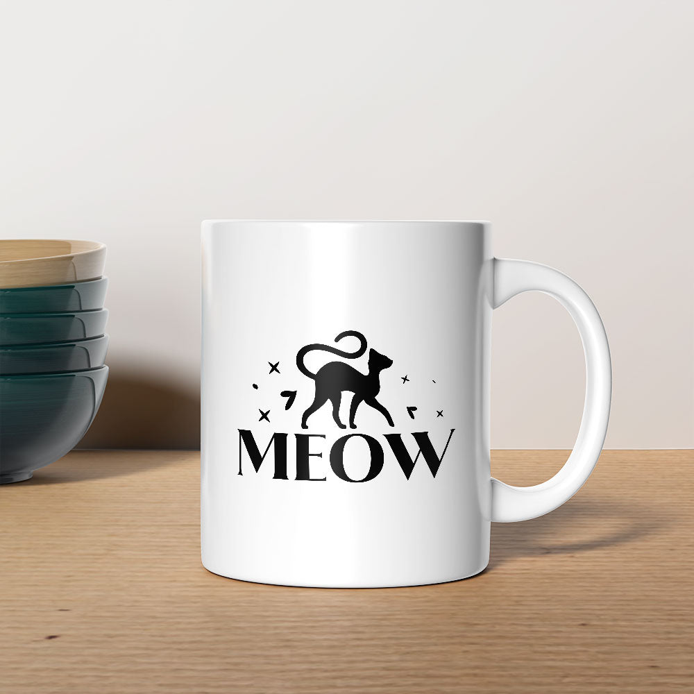 Meow With Cat Coffee Mug at $13.95 found at Personalizedpetlovergifts