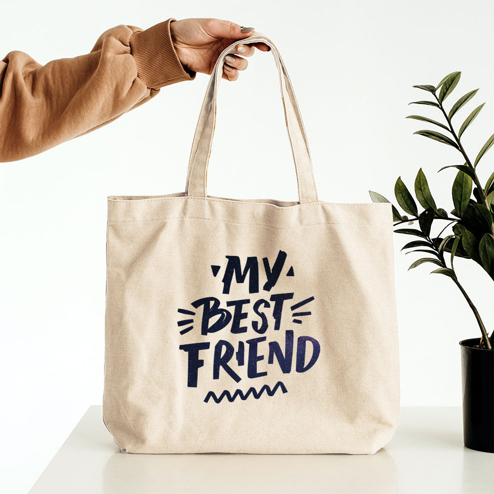 My Best Friend With Galaxy Font Totes at $22.95 found at Personalizedpetlovergifts