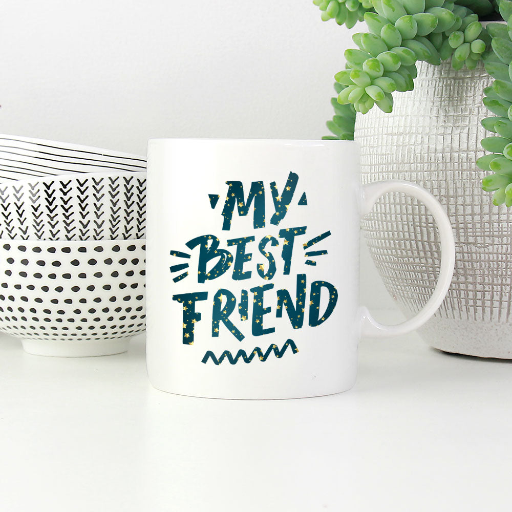 My Best Friend with star font Mugs at $13.95 found at Personalizedpetlovergifts