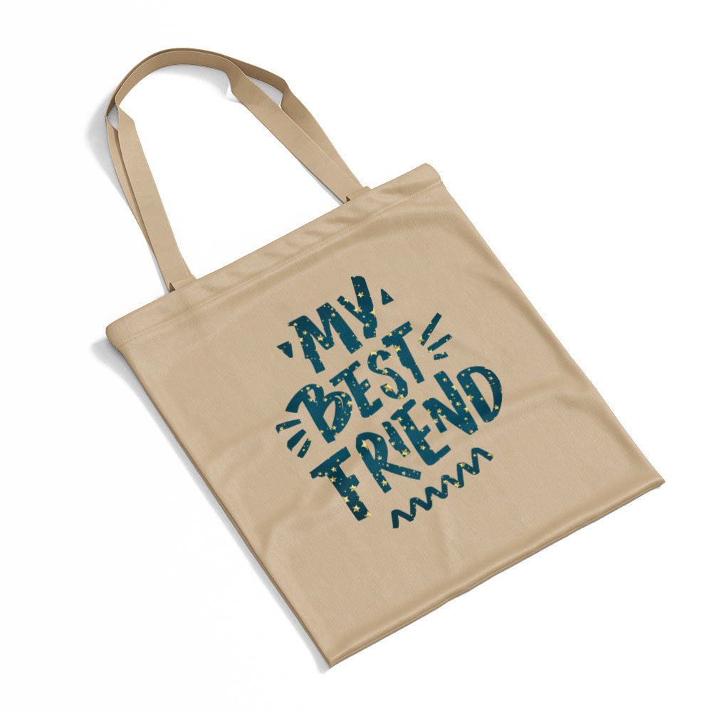 My Best Friend With Star Font Totes at $22.95 found at Personalizedpetlovergifts