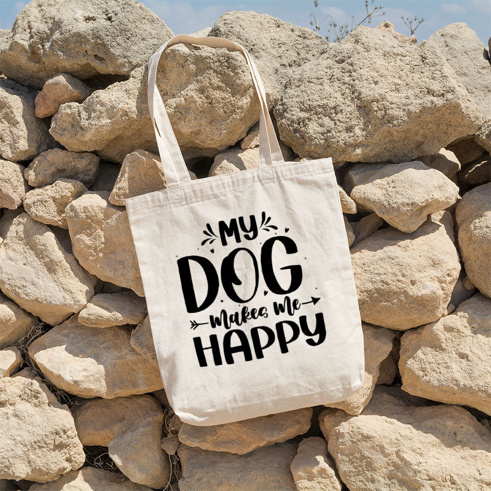 My Dog Makes Me Happy Totes at $22.95 found at Personalizedpetlovergifts