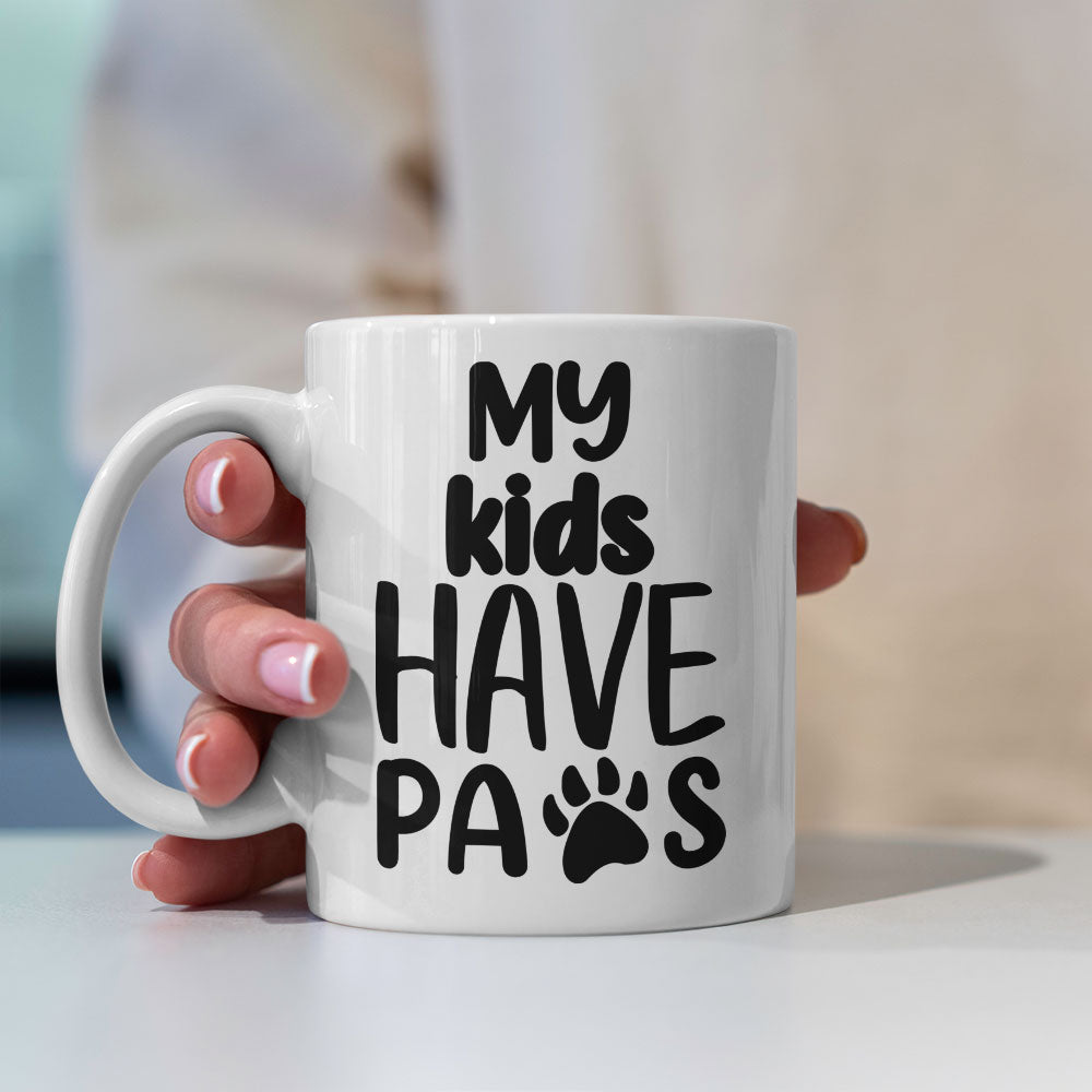 My Kids Have Paws Mugs at $13.95 found at Personalizedpetlovergifts