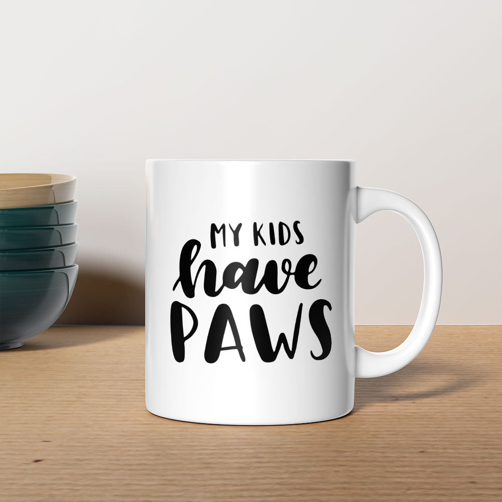 my kids have paws Coffee Mug at $13.95 found at Personalizedpetlovergifts