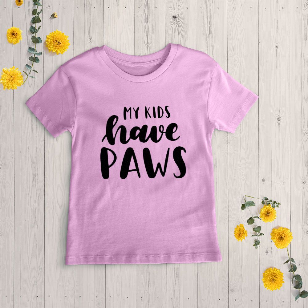 my kids have paws Unisex T-Shirt at $22.95 found at Personalizedpetlovergifts