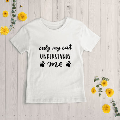 Only My Cat Understands Me With Hearts Unisex T-Shirt at $22.95 found at Personalizedpetlovergifts