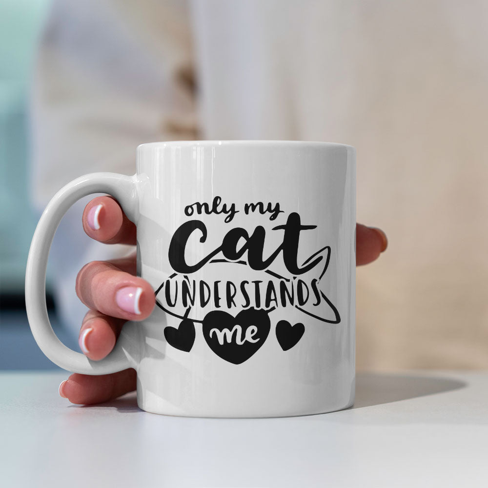 Only My Cat Understands Me Coffee Mug at $13.95 found at Personalizedpetlovergifts