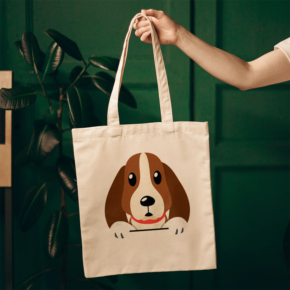 Peeking Beagle Puppy Totes at $22.95 found at Personalizedpetlovergifts