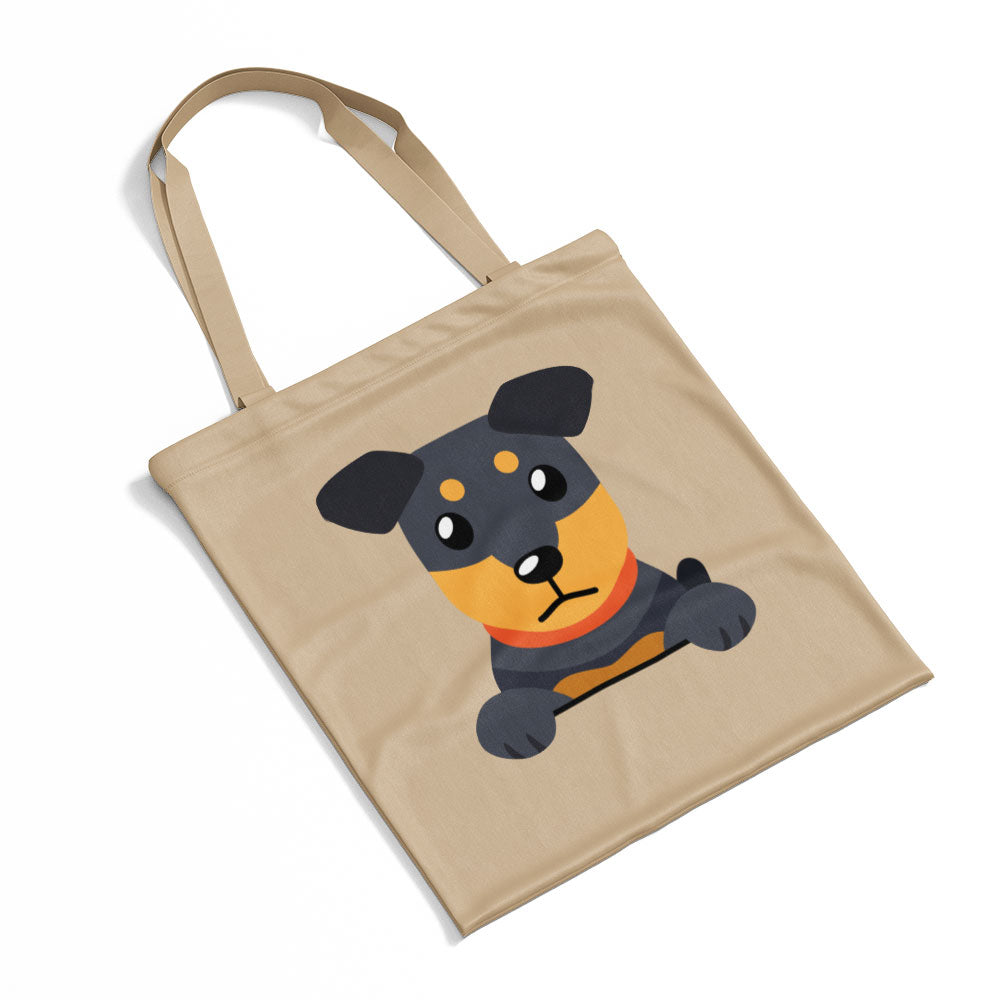 Peeking Black Puppy Totes at $22.95 found at Personalizedpetlovergifts