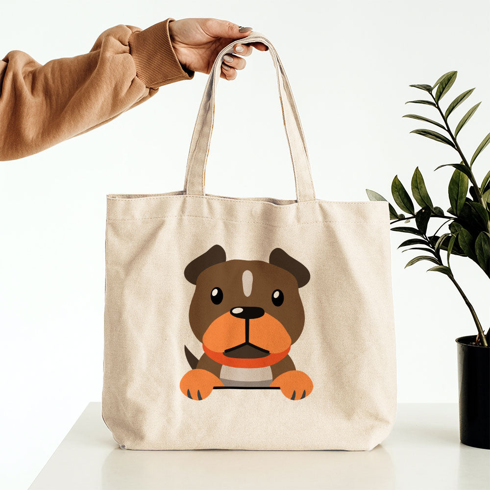 Peeking Brown Dog Totes at $22.95 found at Personalizedpetlovergifts