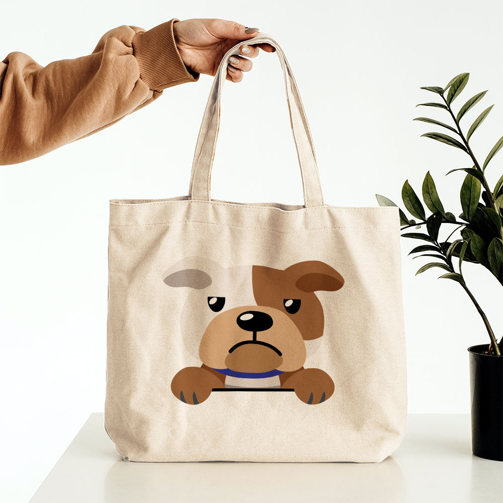 Peeking Bulldog Totes at $22.95 found at Personalizedpetlovergifts