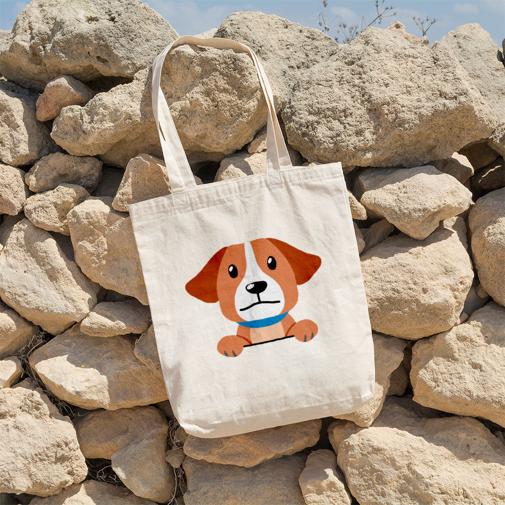 Peeking Cute Dog Totes at $22.95 found at Personalizedpetlovergifts