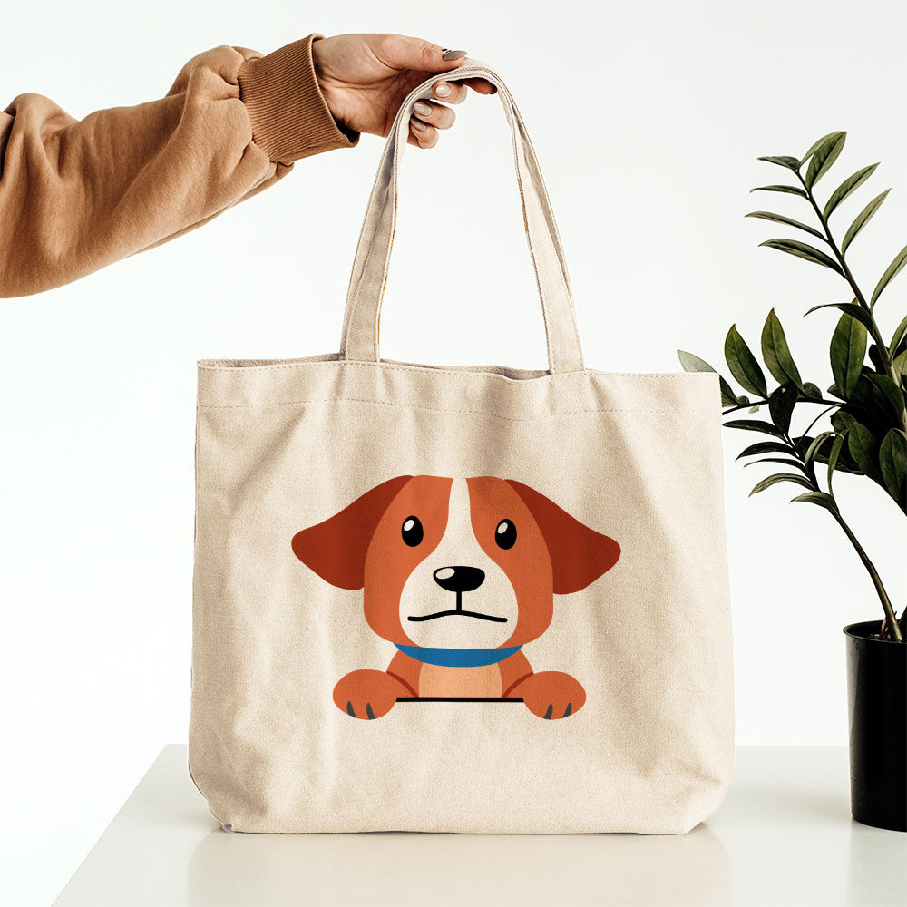 Peeking Cute Dog Totes at $22.95 found at Personalizedpetlovergifts