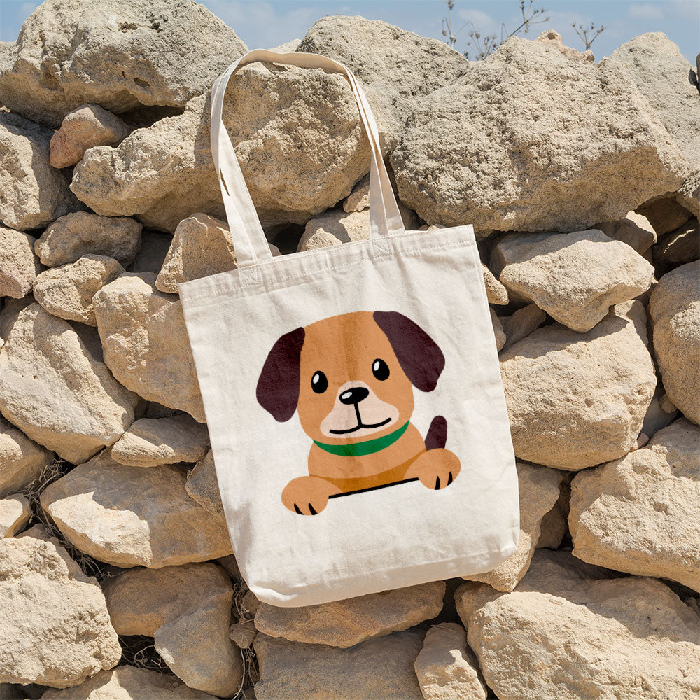 Peeking Cute Puppy Totes at $22.95 found at Personalizedpetlovergifts