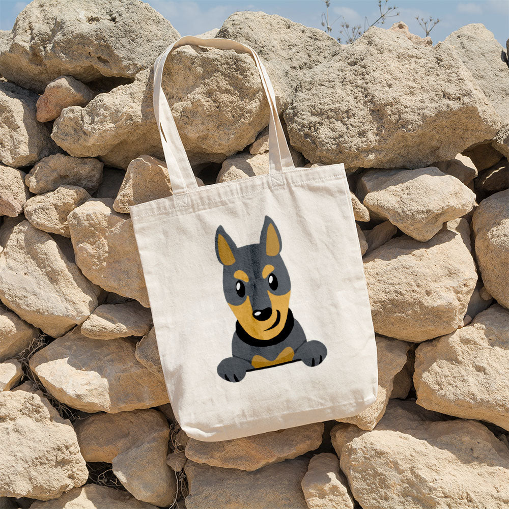 Peeking Dobberman Totes at $22.95 found at Personalizedpetlovergifts