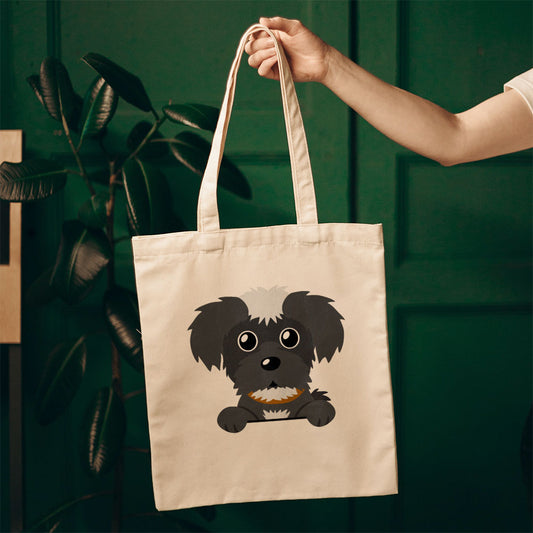 Peeking Furry Puppy Totes at $22.95 found at Personalizedpetlovergifts