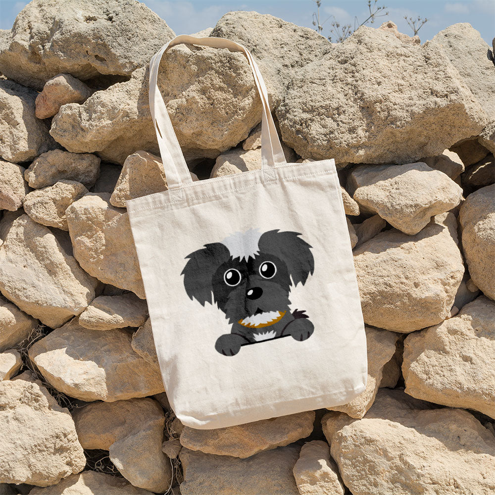 Peeking Furry Puppy Totes at $22.95 found at Personalizedpetlovergifts