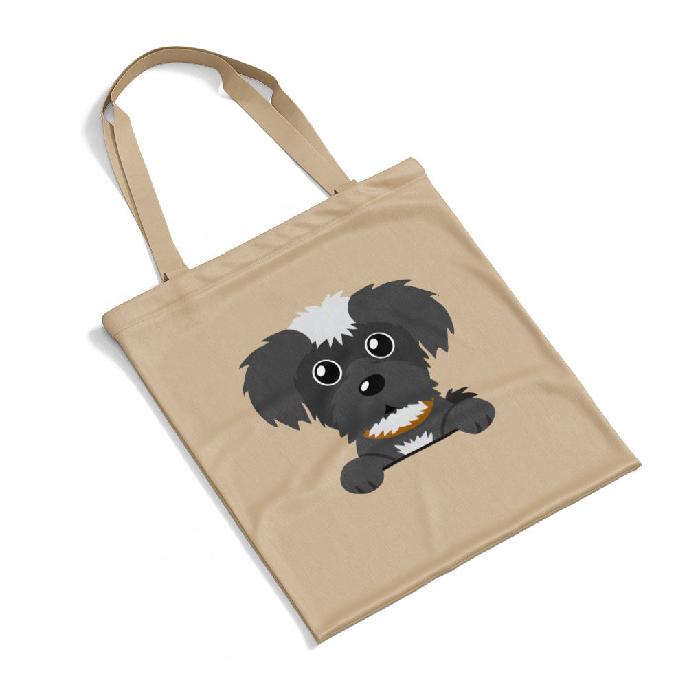 Peeking Furry Puppy Totes at $22.95 found at Personalizedpetlovergifts