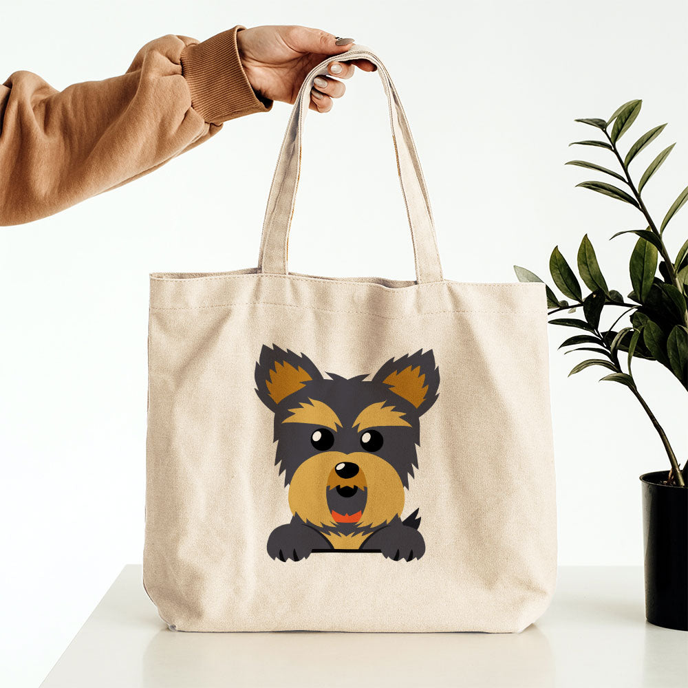 Peeking Fuzzy Black Dog Totes at $22.95 found at Personalizedpetlovergifts