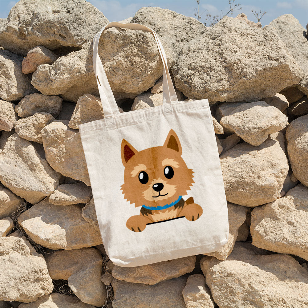 Peeking Fuzzy Dog Totes at $22.95 found at Personalizedpetlovergifts