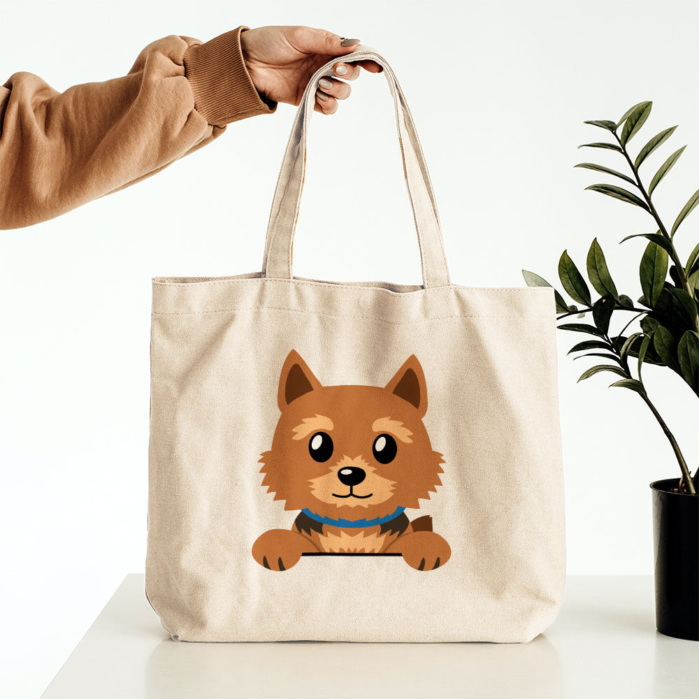 Peeking Fuzzy Dog Totes at $22.95 found at Personalizedpetlovergifts