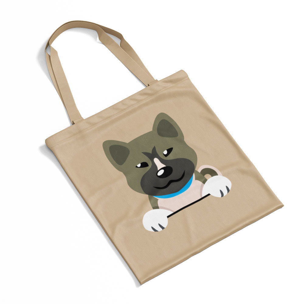 Peeking Grey Shiba Totes at $22.95 found at Personalizedpetlovergifts