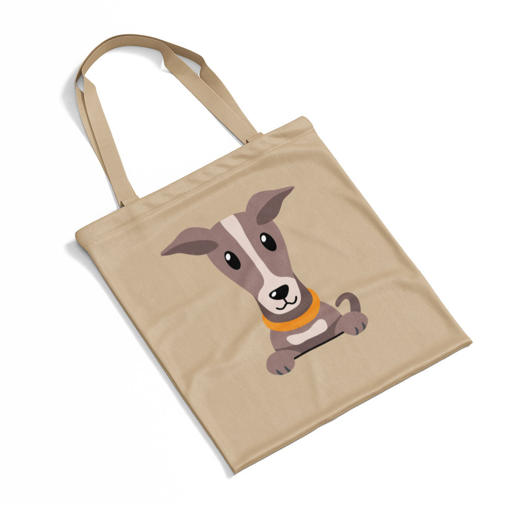 Peeking Greyhound Totes at $22.95 found at Personalizedpetlovergifts