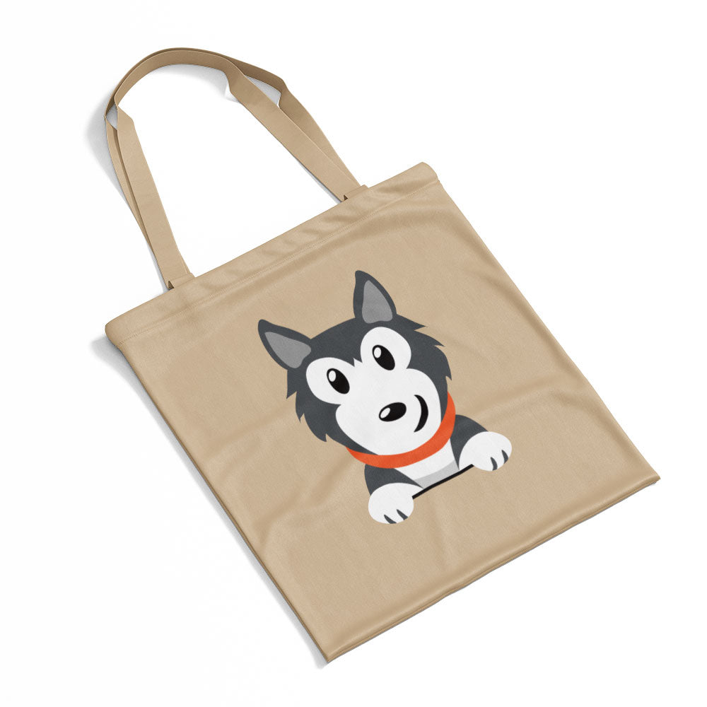 Peeking Husky Totes at $22.95 found at Personalizedpetlovergifts