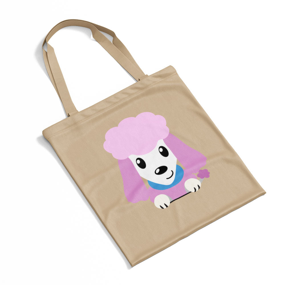 Peeking Pink Poodle Totes at $22.95 found at Personalizedpetlovergifts