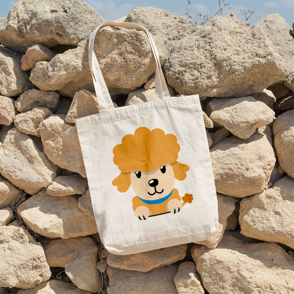 Peeking Poodle Dog Totes at $22.95 found at Personalizedpetlovergifts