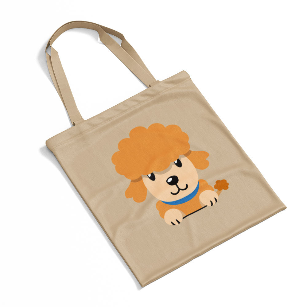 Peeking Poodle Dog Totes at $22.95 found at Personalizedpetlovergifts