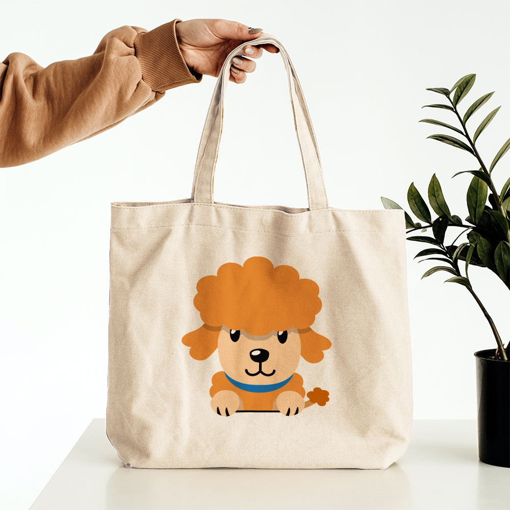 Peeking Poodle Dog Totes at $22.95 found at Personalizedpetlovergifts