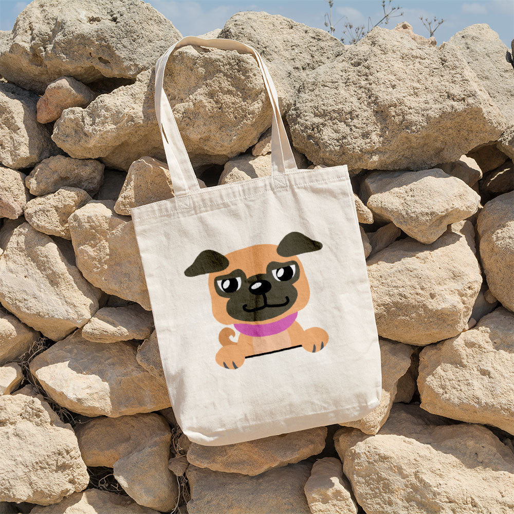 Peeking Pug Totes at $22.95 found at Personalizedpetlovergifts