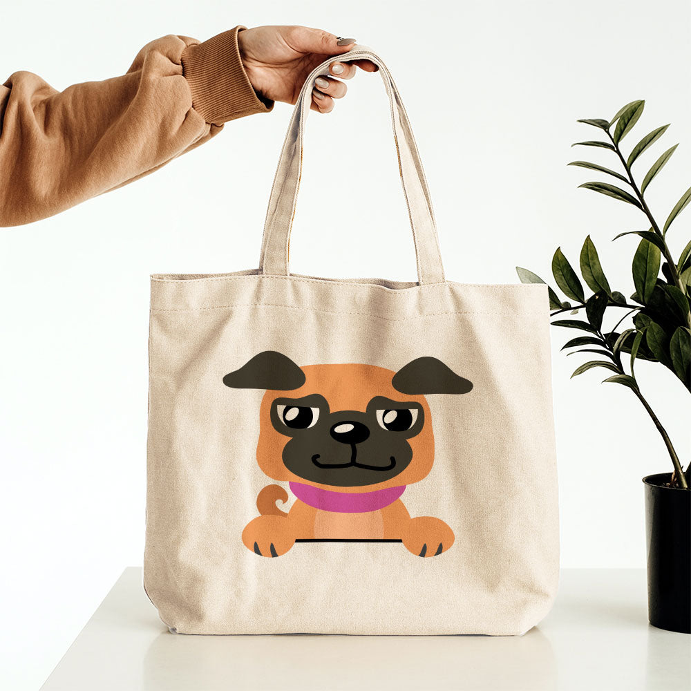 Peeking Pug Totes at $22.95 found at Personalizedpetlovergifts