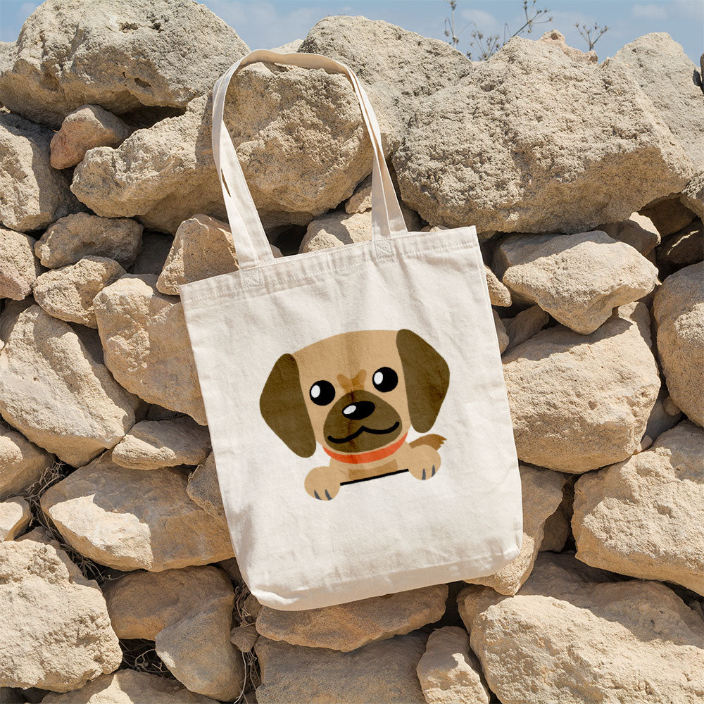 Peeking Tan Puppy Totes at $22.95 found at Personalizedpetlovergifts