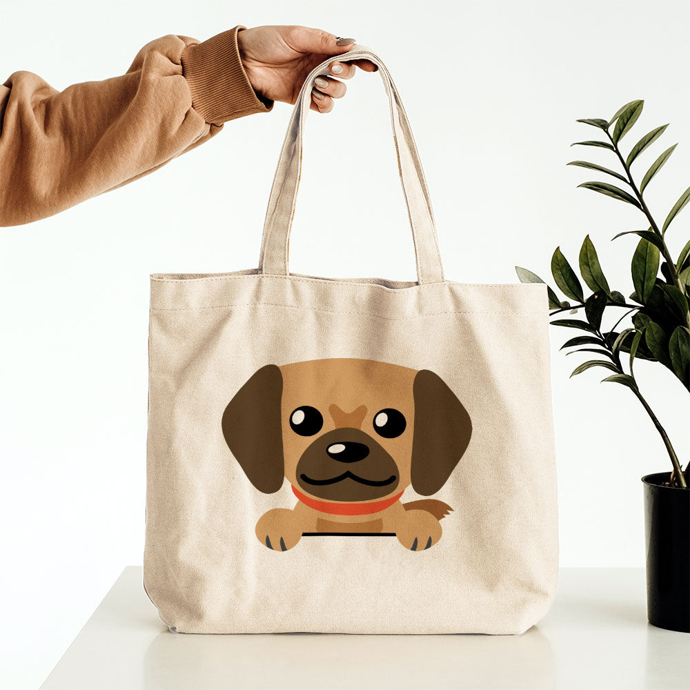 Peeking Tan Puppy Totes at $22.95 found at Personalizedpetlovergifts