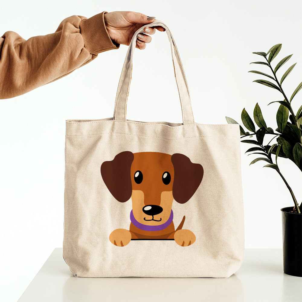 Peeking Weiner Dog Totes at $22.95 found at Personalizedpetlovergifts