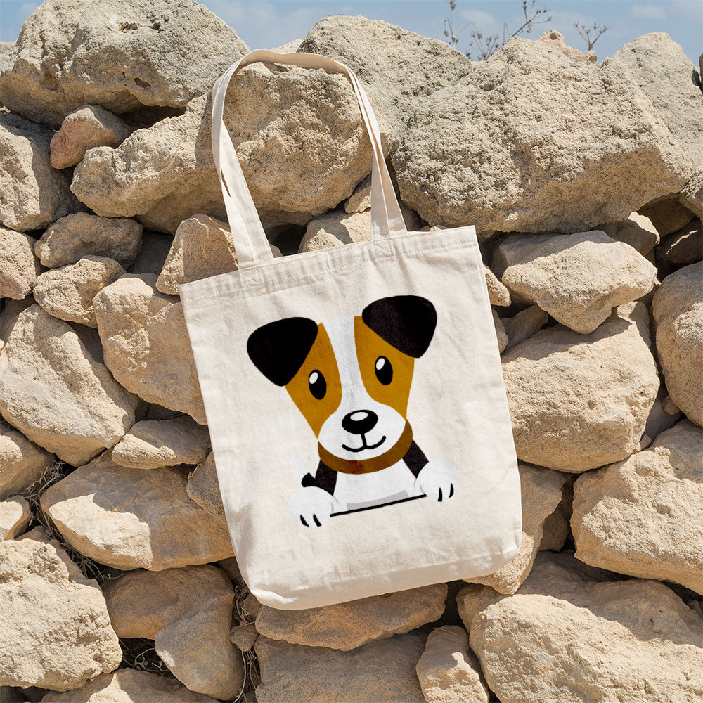 Peeking White Brown Beagle Totes at $22.95 found at Personalizedpetlovergifts