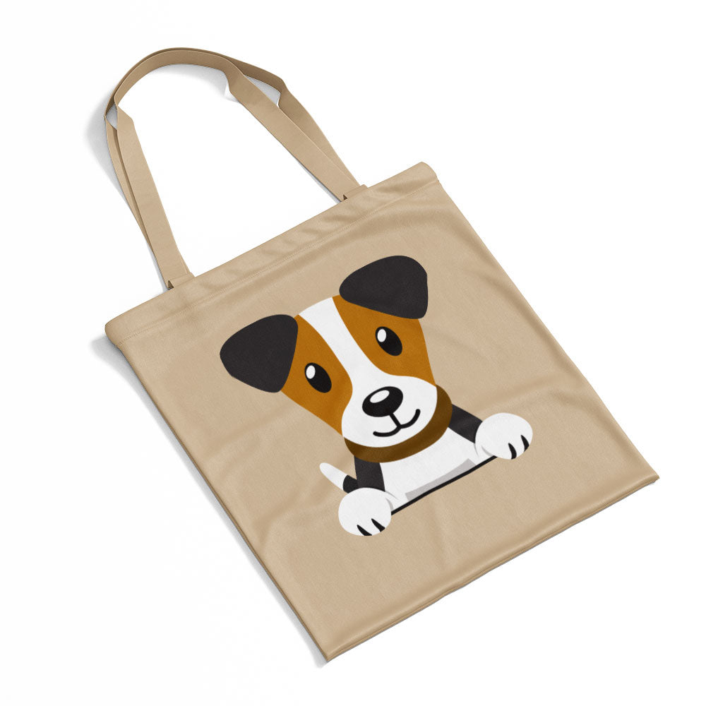 Peeking White Brown Beagle Totes at $22.95 found at Personalizedpetlovergifts