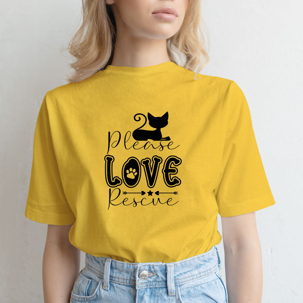 Please Love Rescue Unisex T-Shirt at $22.95 found at Personalizedpetlovergifts