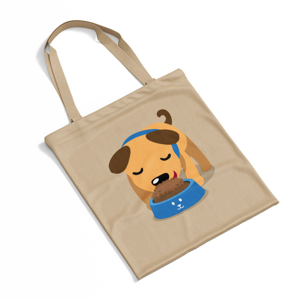 Puppy Eating Totes at $22.95 found at Personalizedpetlovergifts