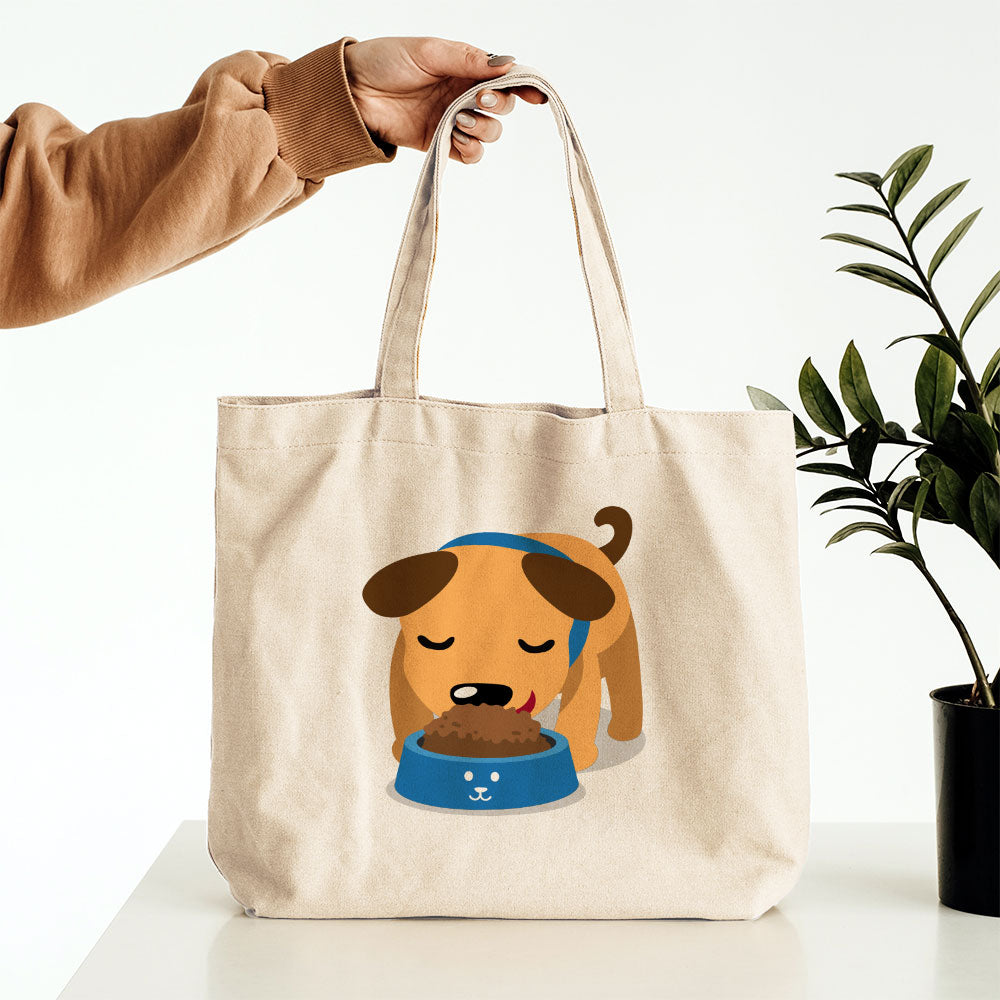 Puppy Eating Totes at $22.95 found at Personalizedpetlovergifts