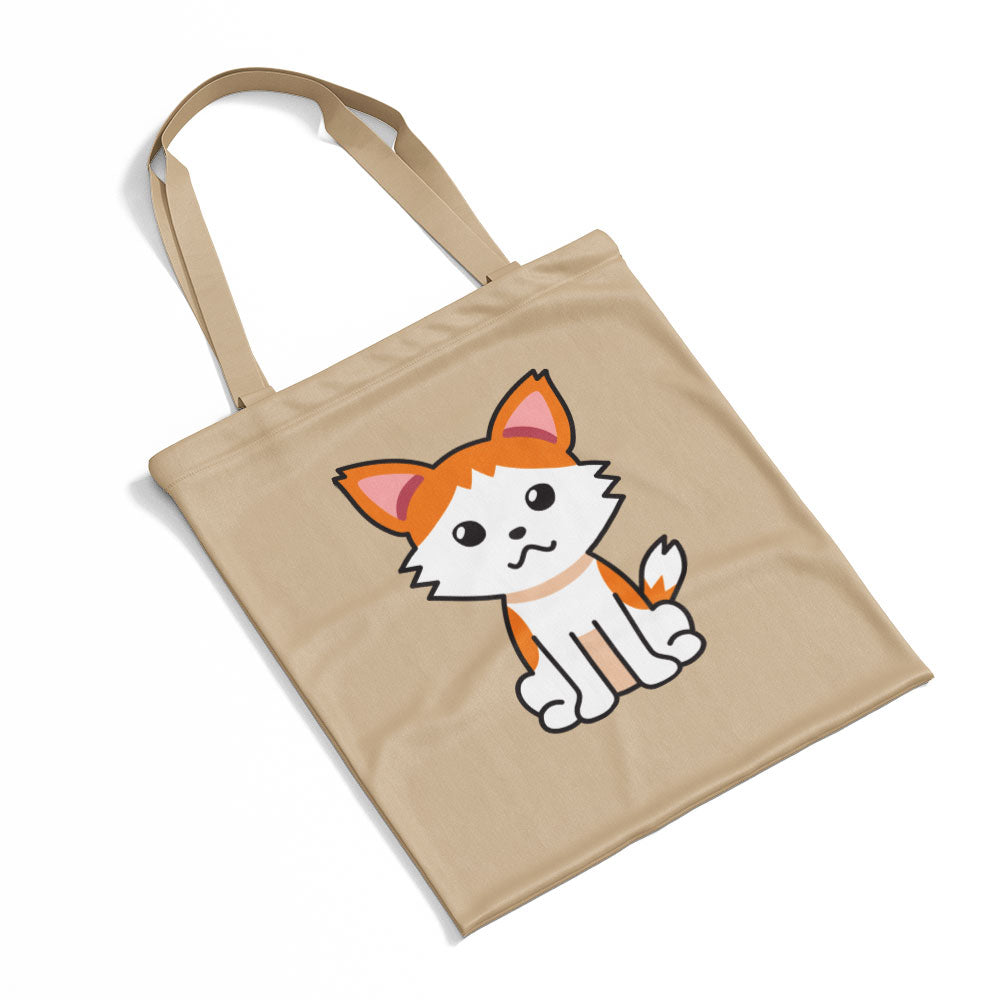 Puppy White Orange Dog Totes at $22.95 found at Personalizedpetlovergifts