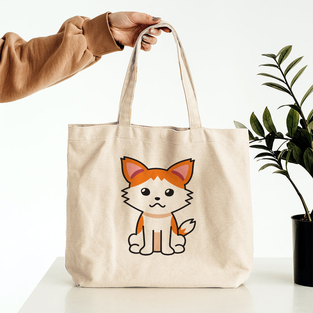 Puppy White Orange Dog Totes at $22.95 found at Personalizedpetlovergifts